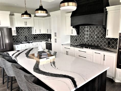 Black And White Quartz Countertops Decoomo