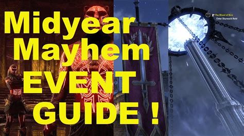 Eso Midyear Mayhem Event Guide Pvp Elder Scrolls Online Youtube