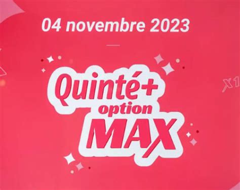 Quint Option Max La Nouveaut Du Pmu Arrive Le Novembre