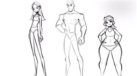 Illustration Tutorial How To Draw Different Body Types Domestika