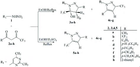 Scheme 1 Reaction Of 2 Hydrazino 4 6 Dimethylpyrimidine With Download Scientific Diagram