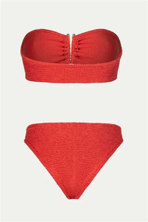 Paramidonna Frida Ribbed Strapless Bikini Watermelon