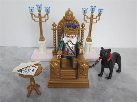 Playmobil King With Throne Panther Set 4256 Fairy Tale Castle Royal