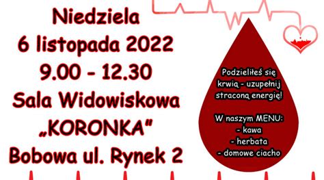 Akcja honorowego krwiodawstwa w Bobowej już w najbliższą niedzielę