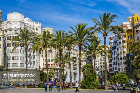 Town Hall Square Valencia Comunidad Valenciana Spain SuperStock