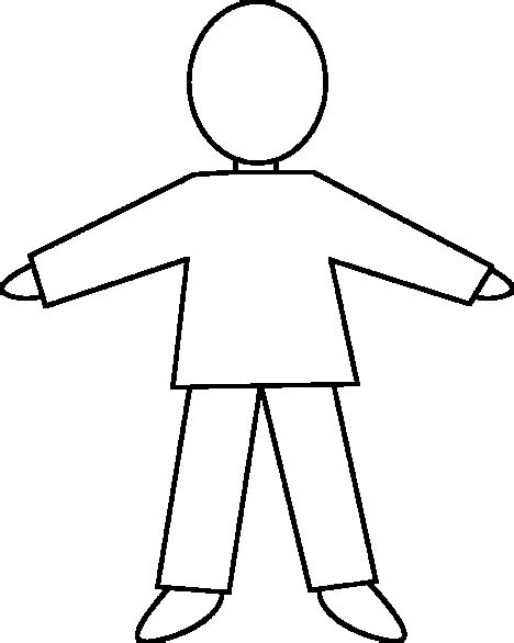 Person Outline Coloring Page