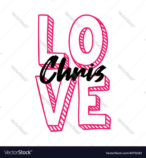 Chris Royalty Free Vector Image - VectorStock