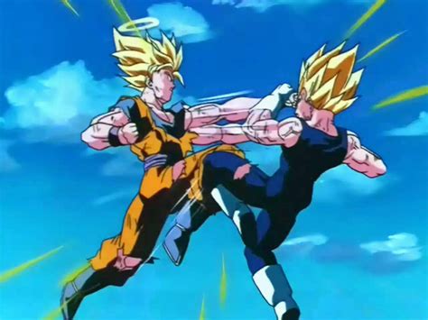 Image Goku Vs Majin Vegeta Png Dragonball Wiki