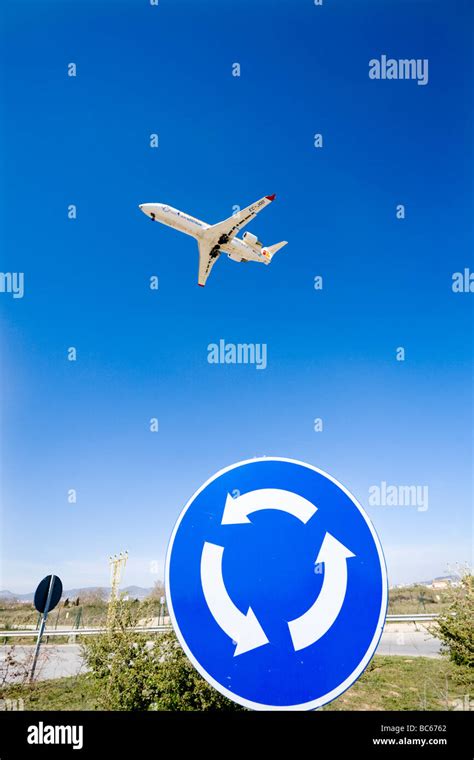 Road Sign Low Flying Aircraft Hi Res Stock Photography And Images Alamy