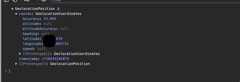 Javascript Geolocation Api