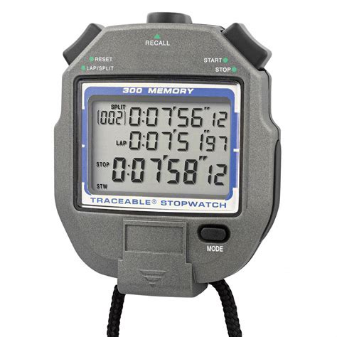 TRACEABLE 0 001 Accuracy Recall 300 Records Stopwatch Functions