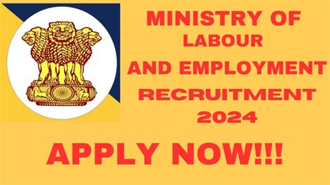 Ministry Of Labour And Employment Recruitment