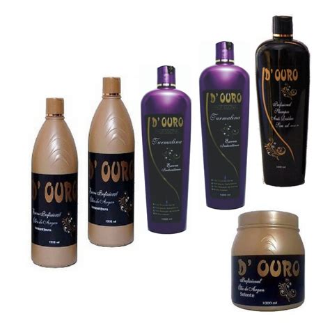 Escovas Turmalina D Ouro Progressivas Argan D Ouro Selante