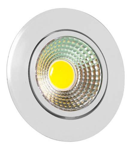 Spot Cob Led Redondo W Branca Dicroica Embutir Gesso Sanca