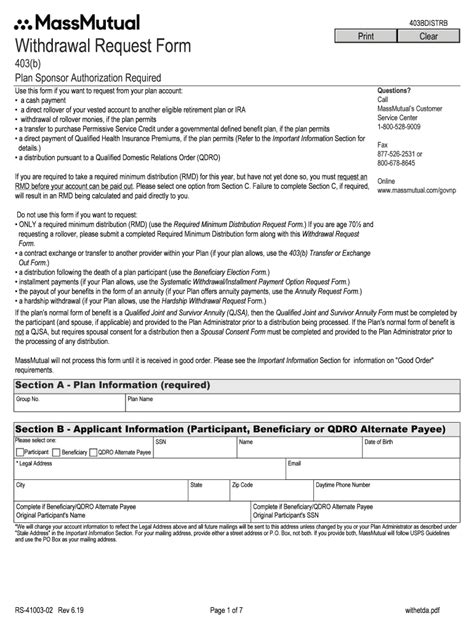 Fillable Online B Hardship Distribution Request Form Fax Email