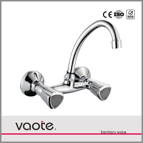 Double Handle Sink Wall Mounted Hot Cold Kitchen Faucet China Sink Kitchen Faucet And Double