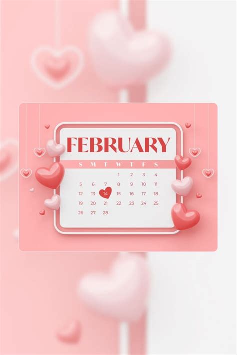 February Calendar Wallpaper – MasterBundles