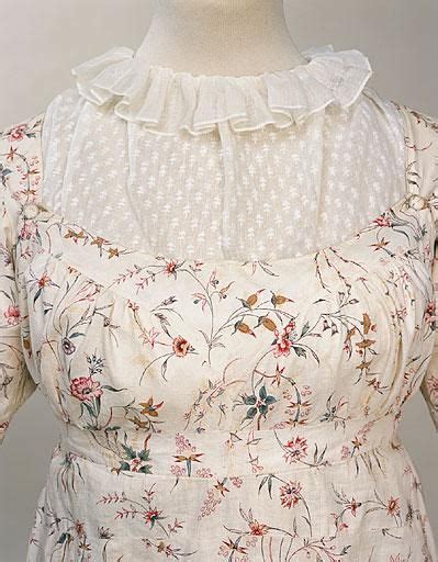 Детали платья из набивного хлопка. Англия, 1795-1800 гг. Manchester Art ...