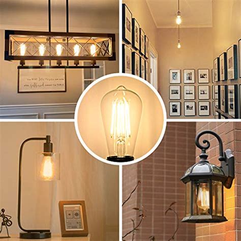 Lakumu Dimmable Vintage LED Edison Bulbs Equivalent 60W Incandescent