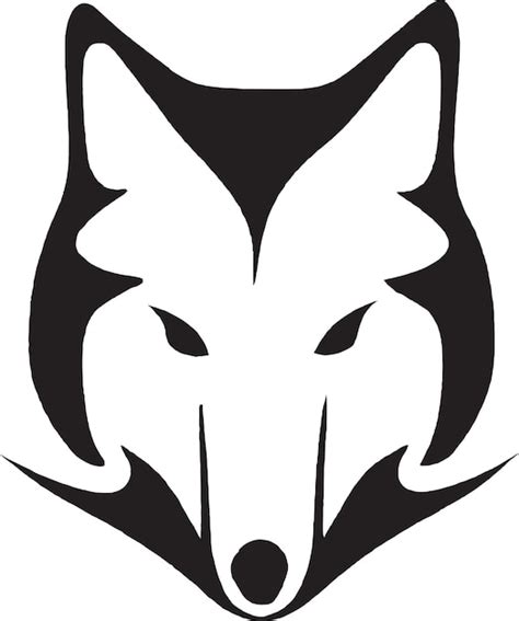 Logotipo De Cabeza De Lobo Salvaje Vector Premium