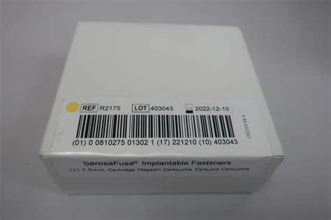 New ENDOGASTRIC SOLUTIONS R2175 Cartridge, 20 Fasteners, 0.010" Slot, 7 ...