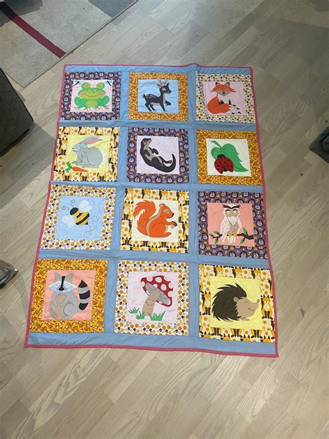 Woodland Animals Quilt Sewing Pattern Forest Creatures Babies Crib