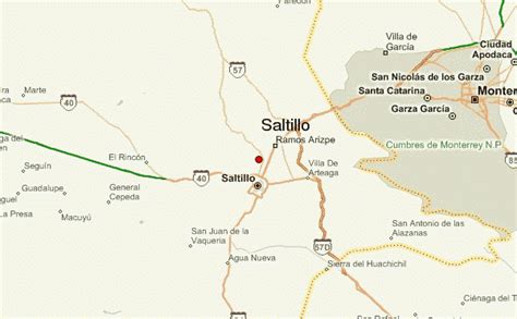 Saltillo Mexico Map