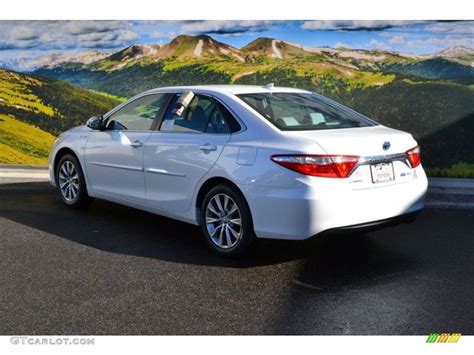 2015 Blizzard Pearl White Toyota Camry Hybrid Xle 100714950 Photo 3