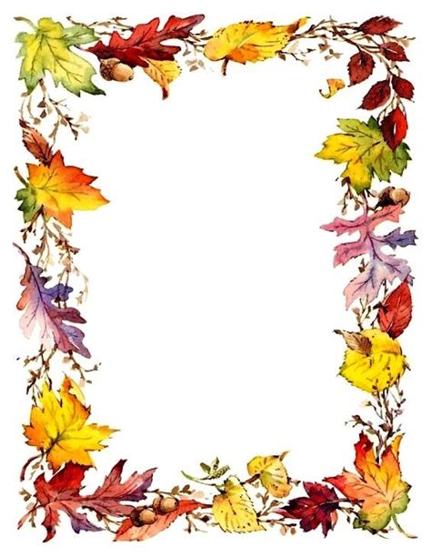 Fall Decorations Clip Art Borders Fall Paper Crafts Fall Clip Art