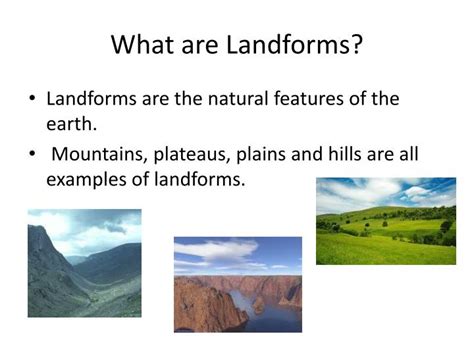 PPT - Landforms and Weathering PowerPoint Presentation - ID:797106