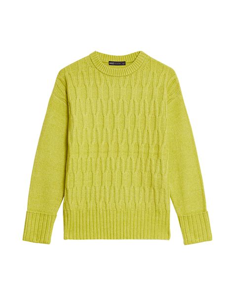 Buy Cable Knit Crew Neck Jumper At Marks And Spencer