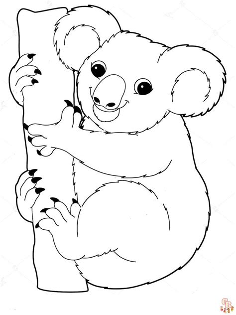 Free Printable Koala Coloring Pages Gbcoloring