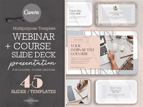 Webinar Slide Deck Presentation In Canva Graphic By Ramzapata