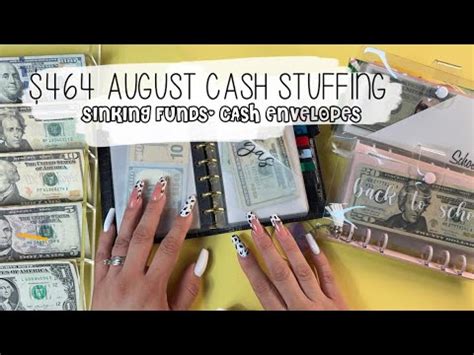 August Week Cash Stuffing Sinking Funds Mom Budgets Youtube