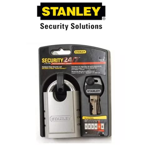 Stanley S828 160 Hardened Steel Security Locks 25 60 Mm With 2 Solid Brass Nickle Plated And