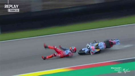 Sachsenring Incidente Marquez Nessuna Frattura Ma Pilota Dolorante