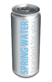 Branded Canned Water | 330ml Slim Can | Branded for You!