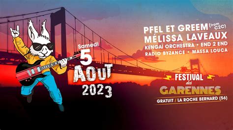 Festival des Garennes 5 août 2023 à La Roche Bernard 56