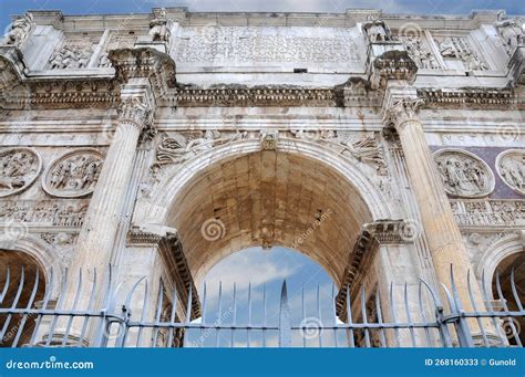 Arco Di Constantino Triumphal Arch In Rome Royalty Free Stock