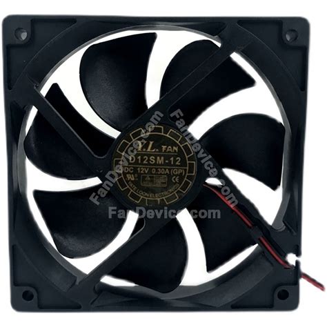 Yate Loon Y L FAN D12SM 12 DC 12V 0 30A 2 Wires Axial Cooling Fan