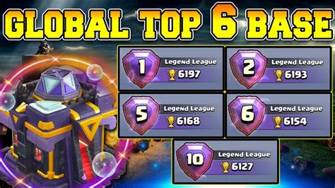 Global Top 6 Th15 Legend League Base With Link Anti 2 Star Th15 Base