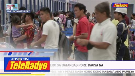 Mga Pasahero Sa Batangas Port Dagsa Na Pasada 4 April 2023 Youtube