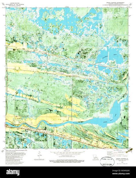 Grand chenier louisiana map Cut Out Stock Images & Pictures - Alamy