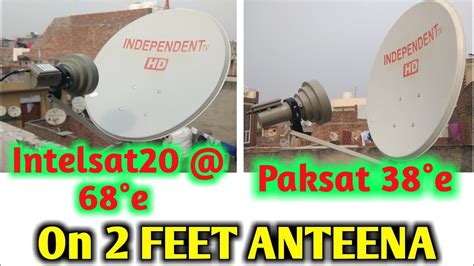 C Band Satellite On 2 Feet Anteena Setting Youtube