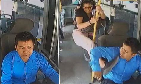 Mujer Patea A Conductor De Transporte Público Por Manejar A Exceso De Velocidad