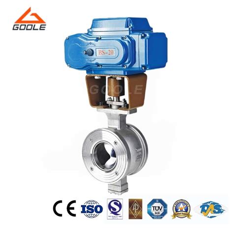 Electric Actuated Forged Steel Flanged V Type Control Ball Valve