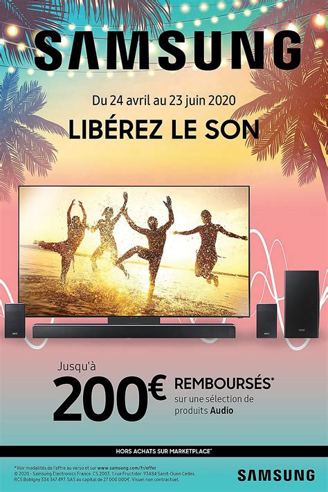 Offre De Remboursement Samsung Barre Sonore Jusqu Rembours S