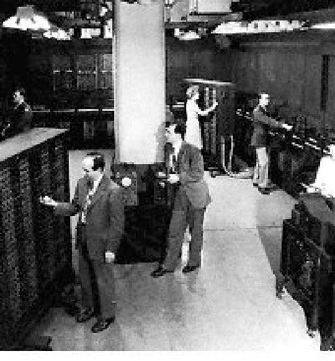 ENIAC-an early digital computer. It was characterised by a huge volume ...