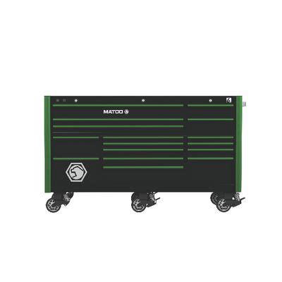 S Triple Bay Toolbox Outlaw Black With Green Trim Rp Bbg