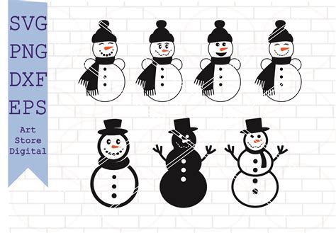 Snowman Svg, Christmas Svg Files Graphic by Artstoredigital · Creative ...